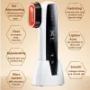 KAKUSAN Beauty Device showcasing its features: eye care, deep cleaning, hydrating, acne care, and microcurrent stimulation.