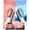 A KAKUSAN skincare device with red light and blue light features, designed to accelerate absorption and soothe edema.